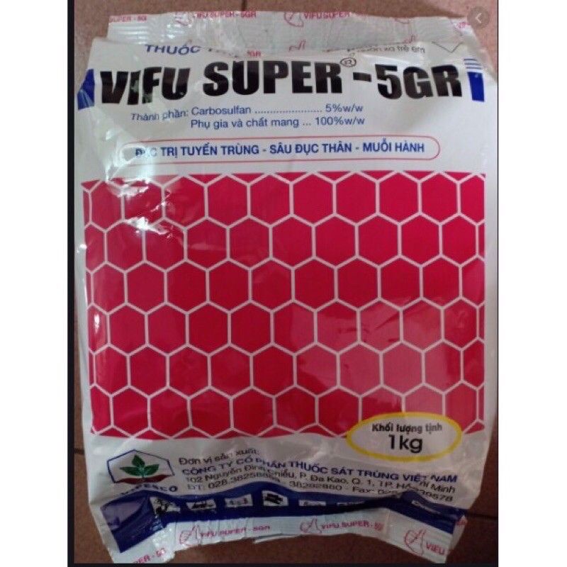1kg VIFU SUPER 5GR sản phẩm trừ côn trùng, tuyến trùng trong đất