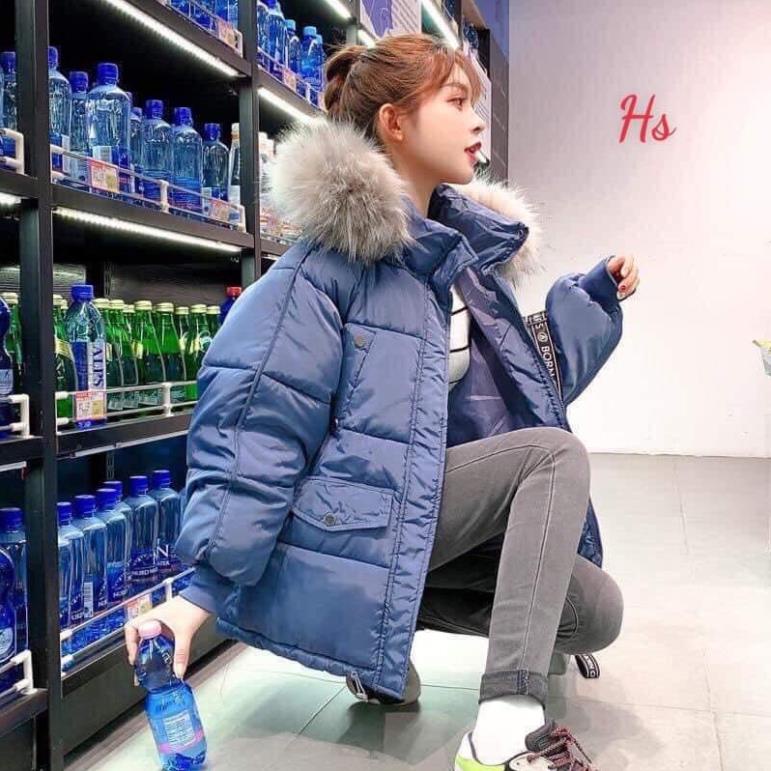 [ Có video+ Hình ảnh gốc] Áo Khoác Phao Nữ Mũ Lông Chồn Siêu xinh , Lót Bông Dáng Rộng 5 Màu G028 _Miuxinh Shop | BigBuy360 - bigbuy360.vn