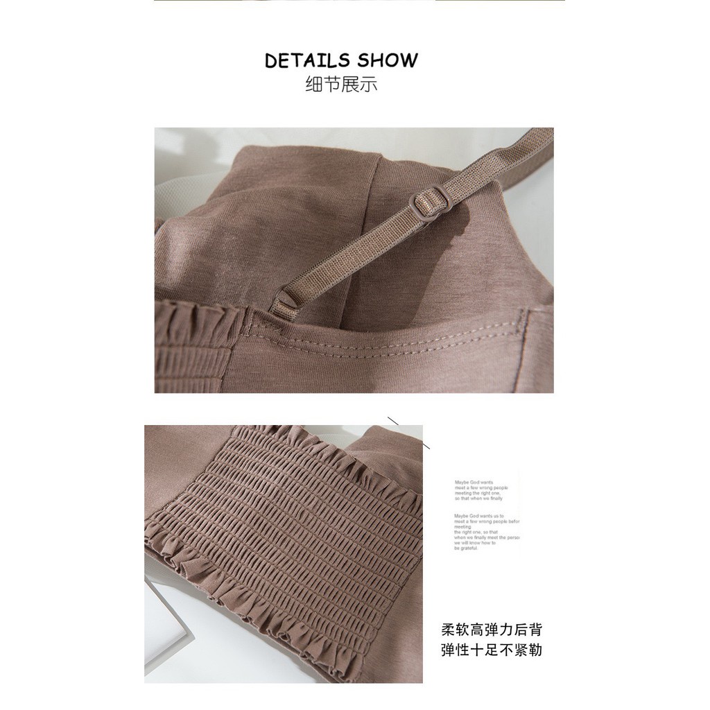 Áo Bra Nữ ❤️FREESHIP❤️ Áo Ngực nữ vuông thiết kế chun lưng co giãn điệu đà mã BRA06