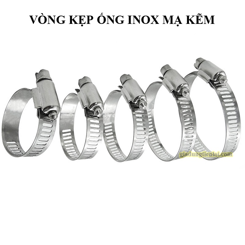 Vòng siết ống - cổ dê- vòng đai siết inox mạ kẽm