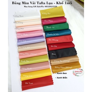 Vải tapta lụa (g-tô) khổ 1m5 (chuyên may đầm công chúa, dạ hội, làm hàng thời trang,....)