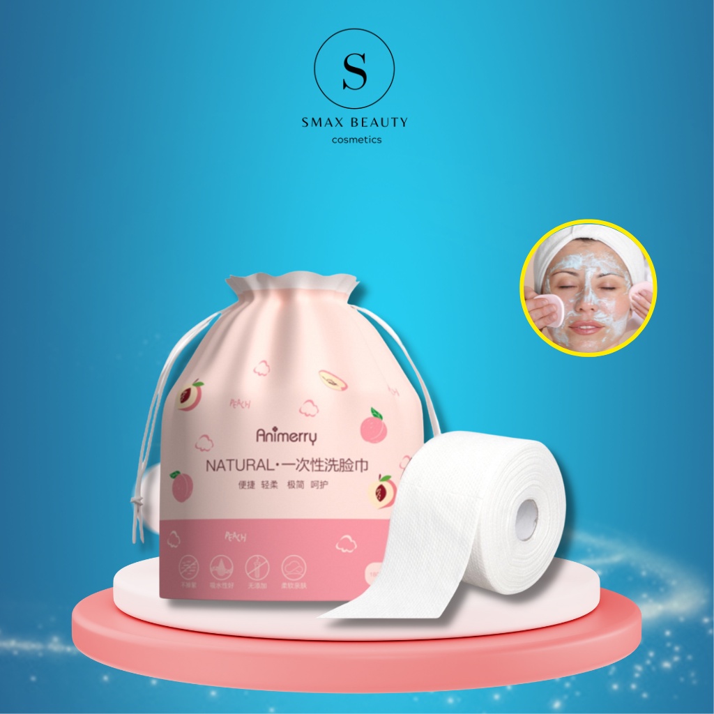 Khăn mặt khô đa năng dùng 1 lần Smax beauty Lau Khô, Lau Ướt, Tẩy Trang, Khăn Giấy Đa Năng