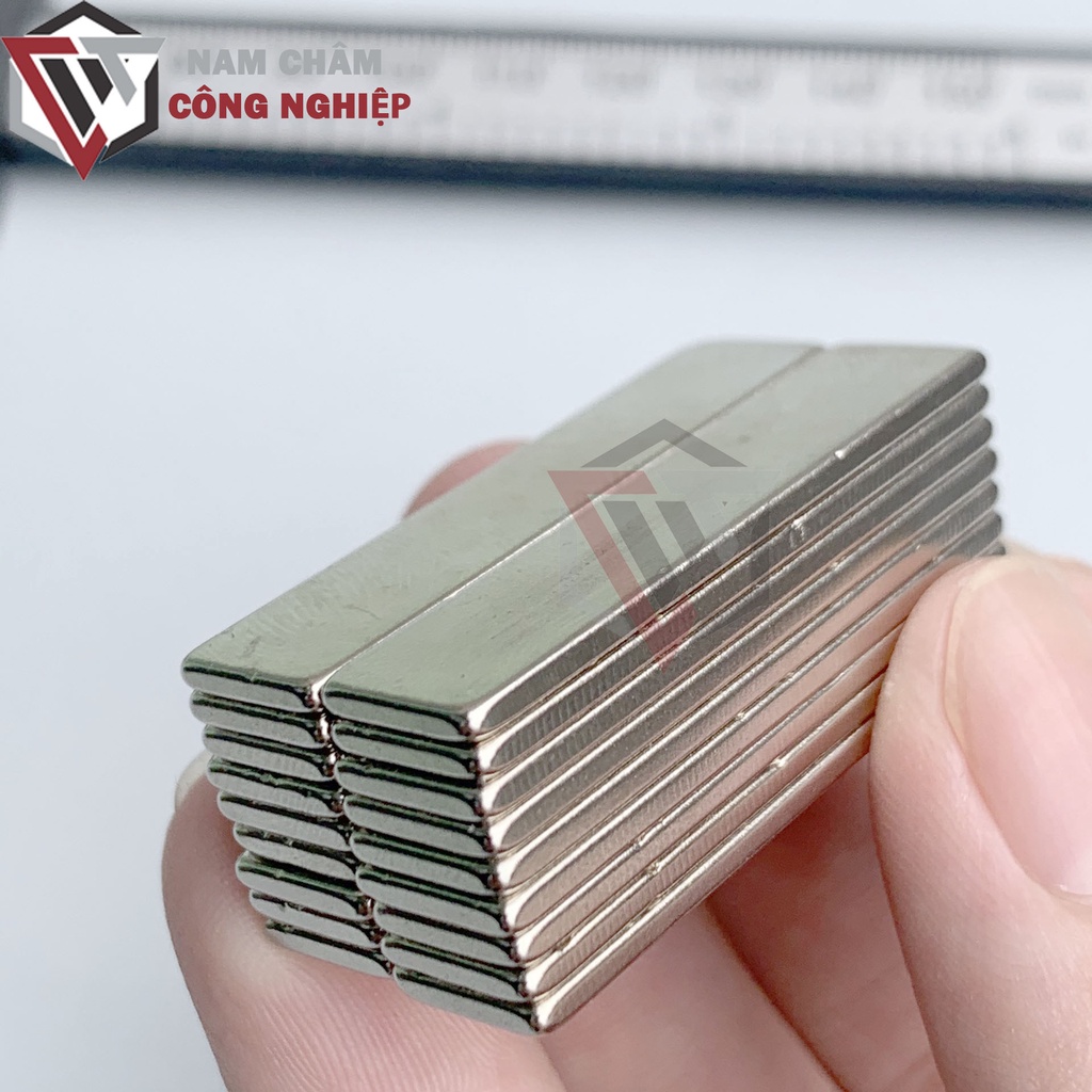 Nam châm chữ nhật 40x10x2mm nam châm đất hiếm giá rẻ siêu mạnh