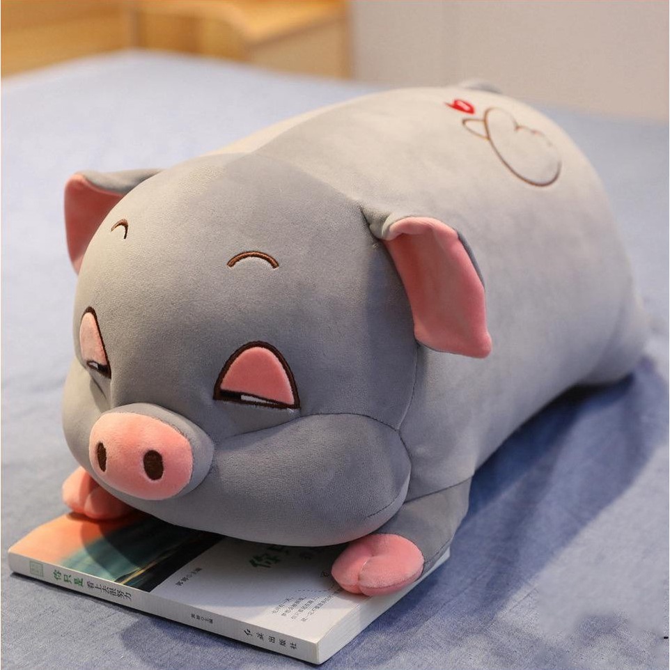 Gấu Bông Heo Hồng Phê Cần Mắt Híp Mềm Mại 45cm TINA OFFICIAL