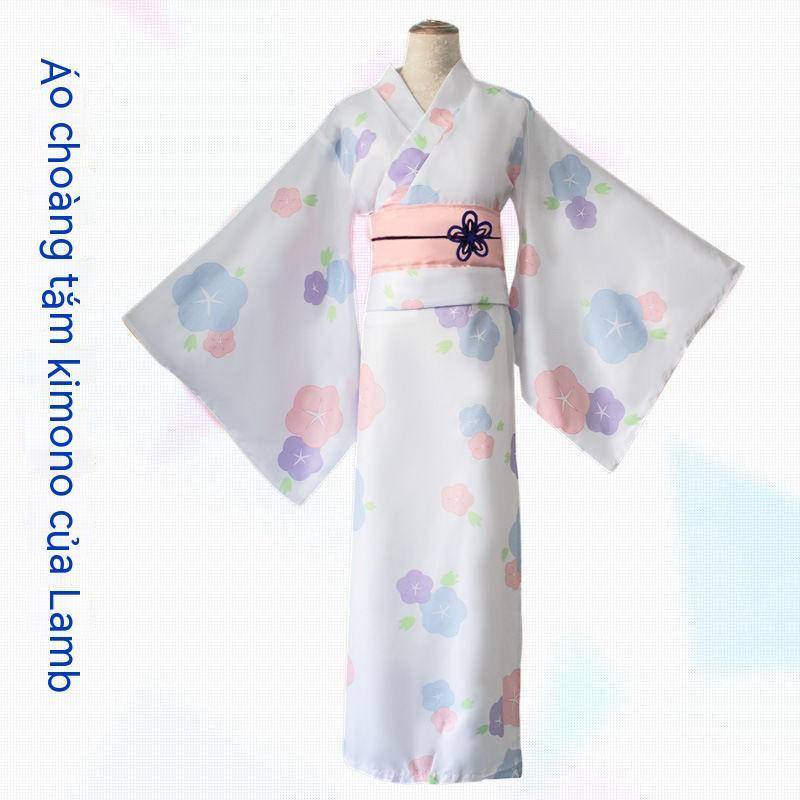 Bộ trang phục kimono hóa trang nhân vật re zero - starting life in another world rem có tóc giả