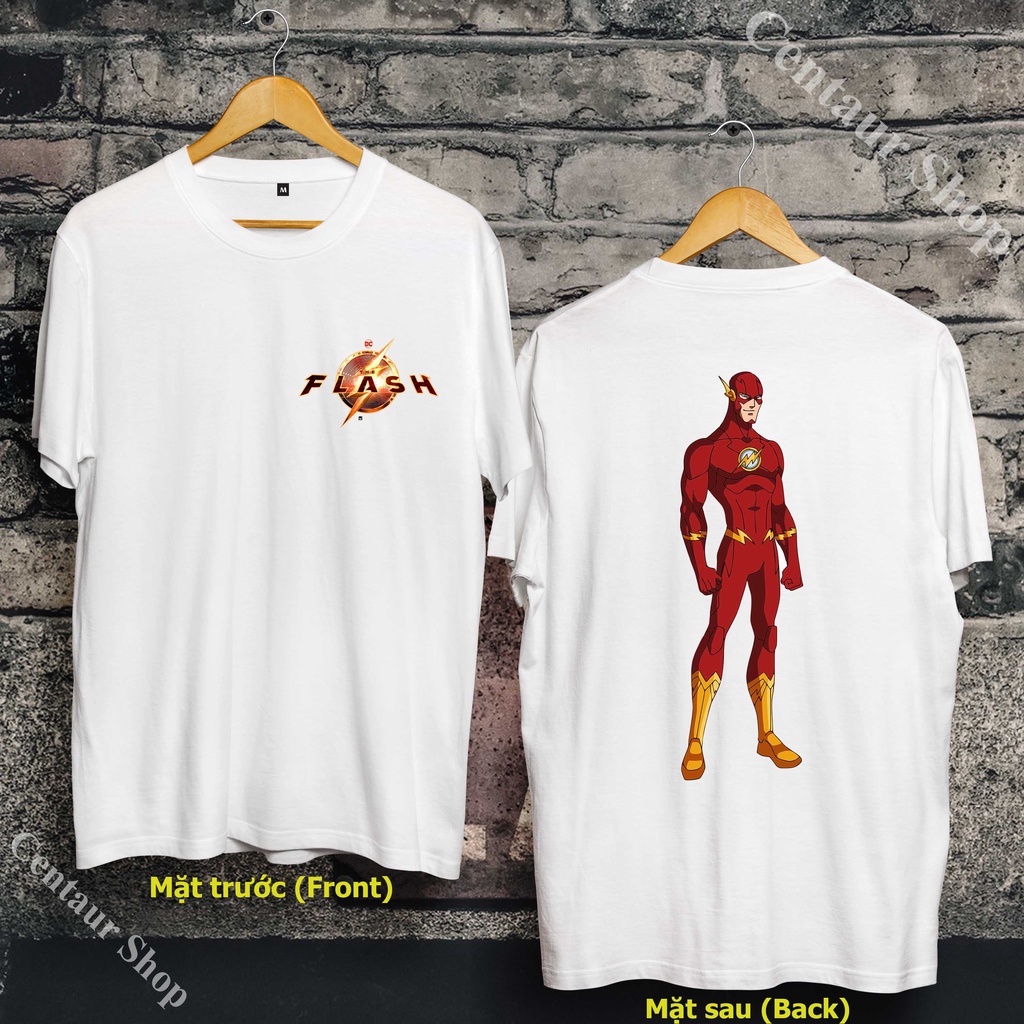 🍭Áo Phông The Flash - Áo Phông Tia Chớp - The Flash T-Shirt - DC Comics T-Shirt cực chất - TFH-007