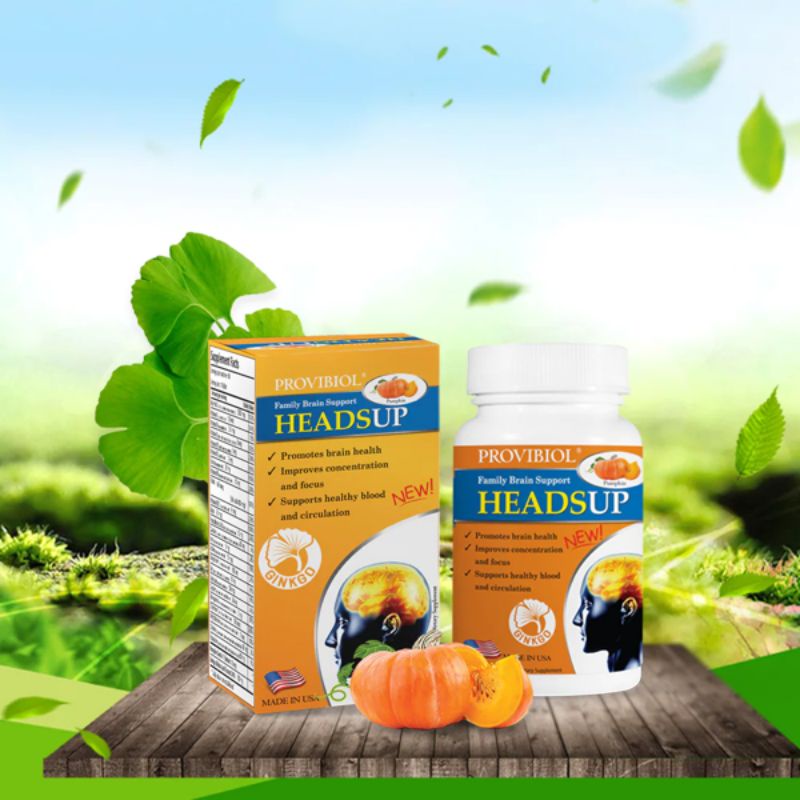 Provibiol Headsup - Headsup viên uống bổ sung 24 dưỡng chất phát triển trí não