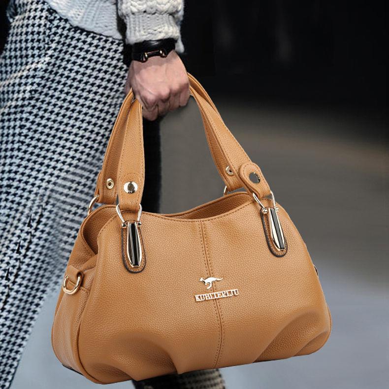 Túi Xách Tay Bằng Da Mềm Thời Trang Cho Phụ Nữ Trung Niên