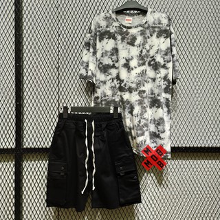 Áo thun unisex form rộng Tie-Dye