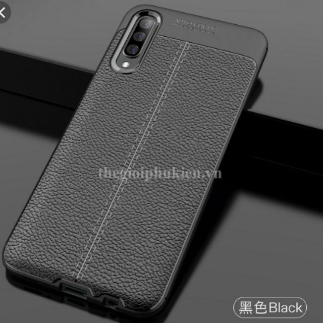 Ốp lưng galaxy A50/A50s silicon giả da, chống sốc Auto Focus