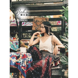 (CÓ SẴN) Quần lanh boho ống suông