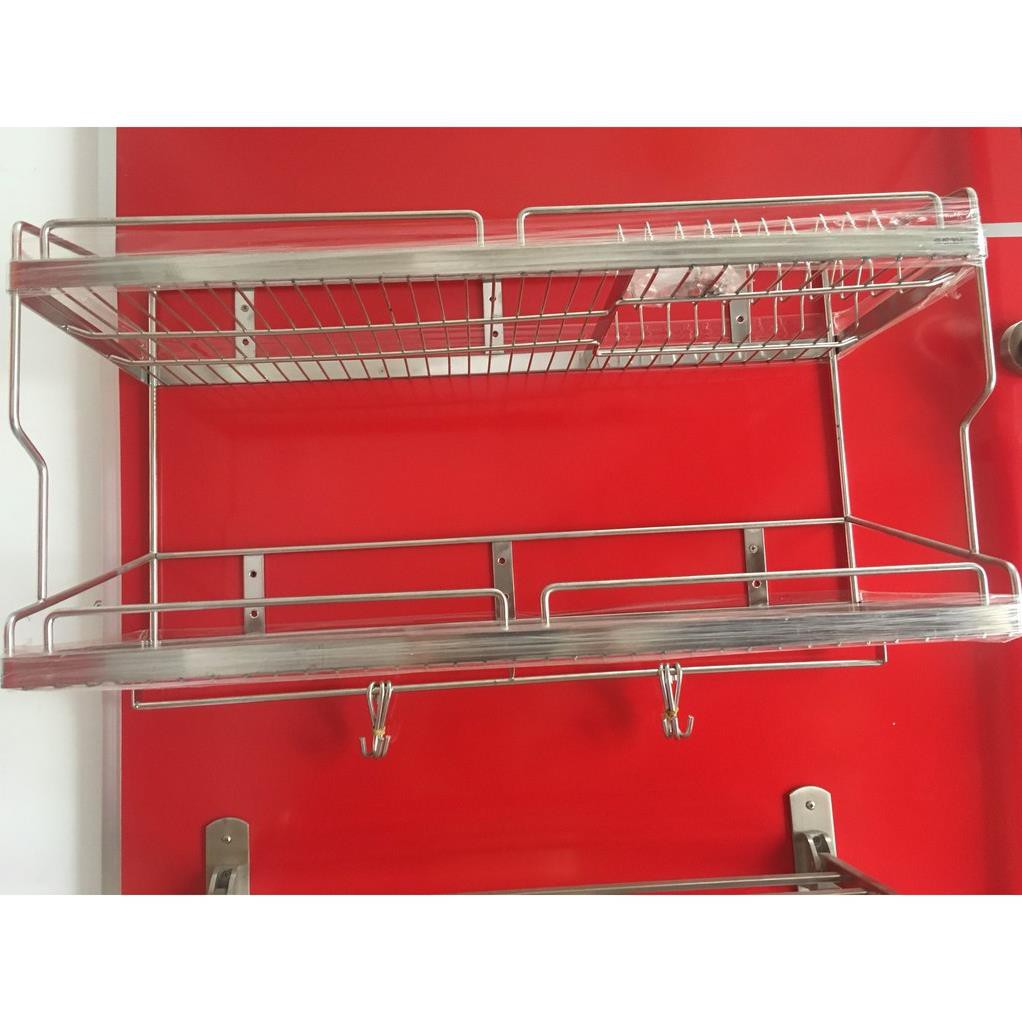 Kệ Đựng Chén Bát Đĩa Treo Tường Bằng inox 304 Cao Cấp KC10