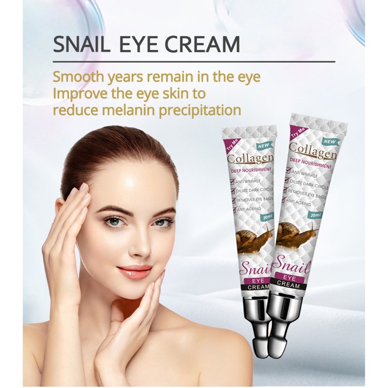 Kem dưỡng da mắt Xixi 20ml chiết xuất ốc sên dưỡng ẩm chống nếp nhăn và lão hóa
 | BigBuy360 - bigbuy360.vn