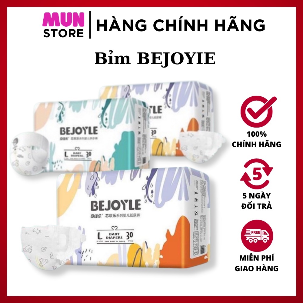 Bỉm BEJOYIE Dán / Quần Siêu Mỏng, Siêu Thấm Hút (Tã BEJOYLE) S120/M96/L90/XL78/XXL66