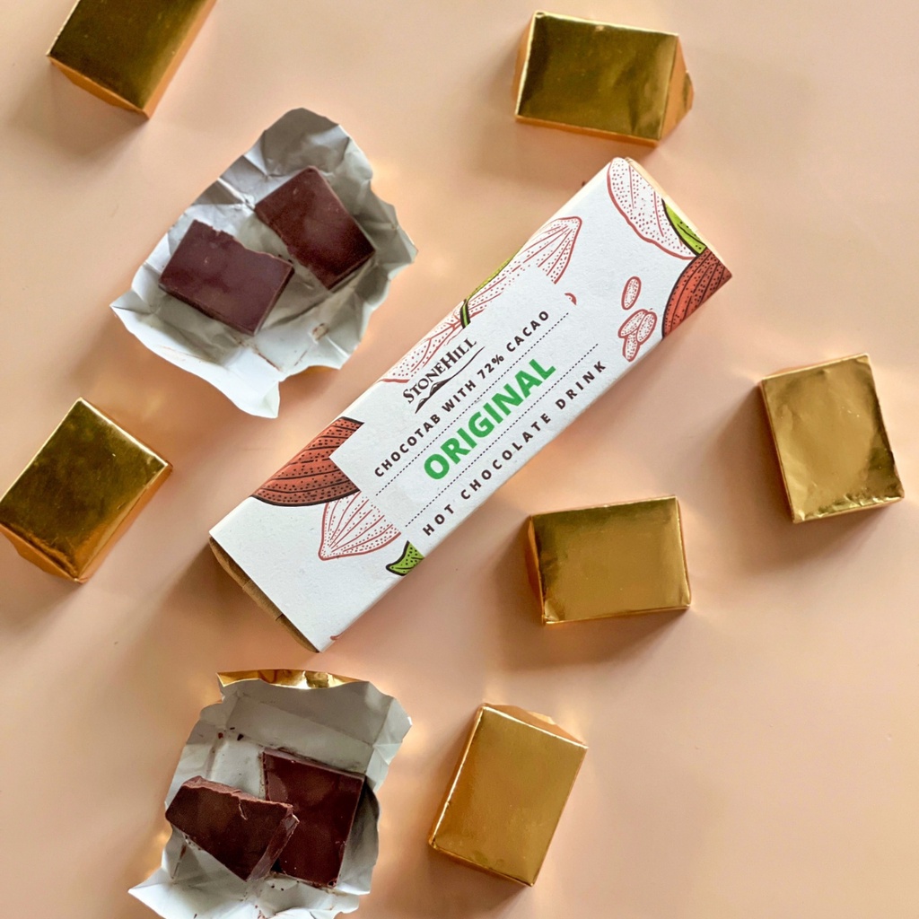 Viên Socola Nóng Truyền Thống Stone Hill Cocoa Products 150g