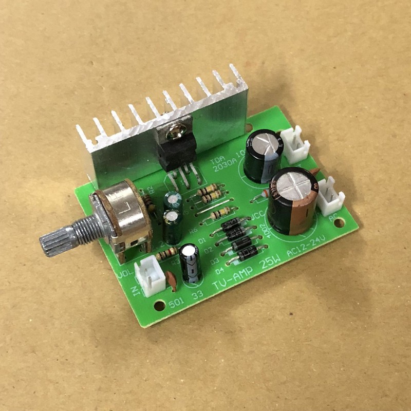 Mạch khuyếch đại công suất TDA2030A, Nguồn 12V - 24V, Công suất 20W Dùng độ loa kéo, karaoke .v.v...