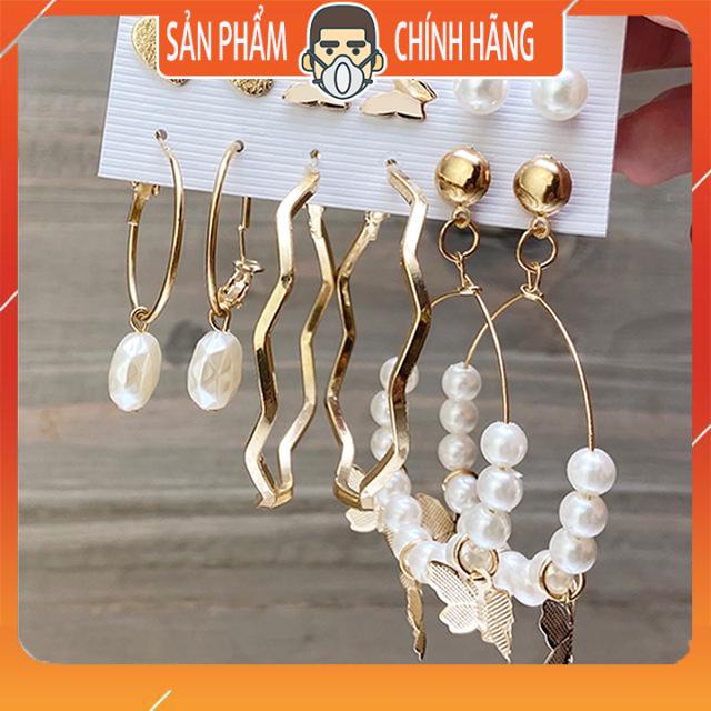 Khuyên Tai Hình Tròn, Vòm, Họa Tiết, Hình Học, Ngọc Trai Thời Trang Phong Cách HÀN QUỐC NHẬT BẢN  Bông Tai Cho Nữ