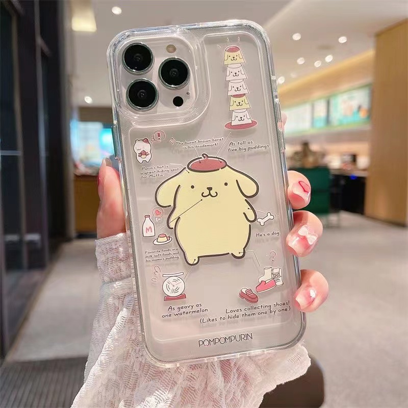 Ốp Điện Thoại Trong Suốt Họa Tiết Hoạt Hình Cho iphone 14 Pro Max 11 13 7 8 Plus 12 13Pro Max X XS Max 7 8 SE 2020