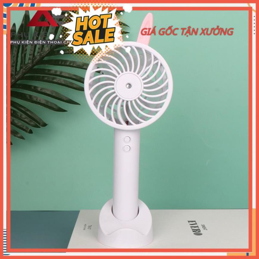 Quạt mini cầm tay phun sương tự động sạc pin USB | BigBuy360 - bigbuy360.vn