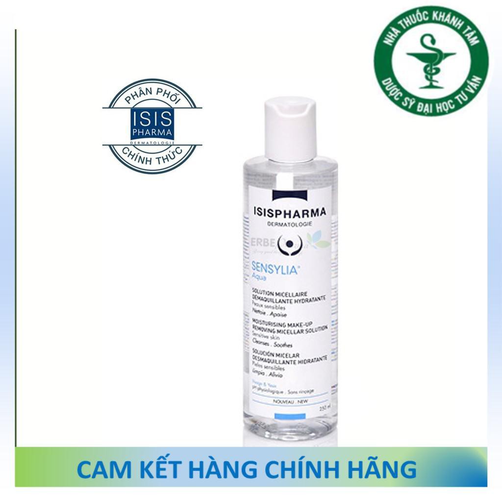 ! ! Nước tẩy trang, dưỡng ẩm cho da nhạy cảm Isis Pharma Sensylia Aqua 250ml