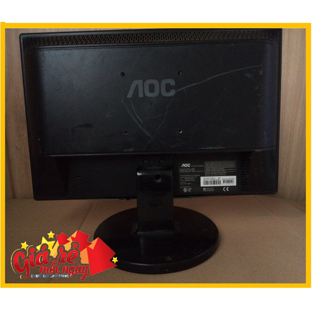 Màn hình AOC 16in bán xác - Monitor LCD AOC xác cho ae lấy linh kiện 16 inch