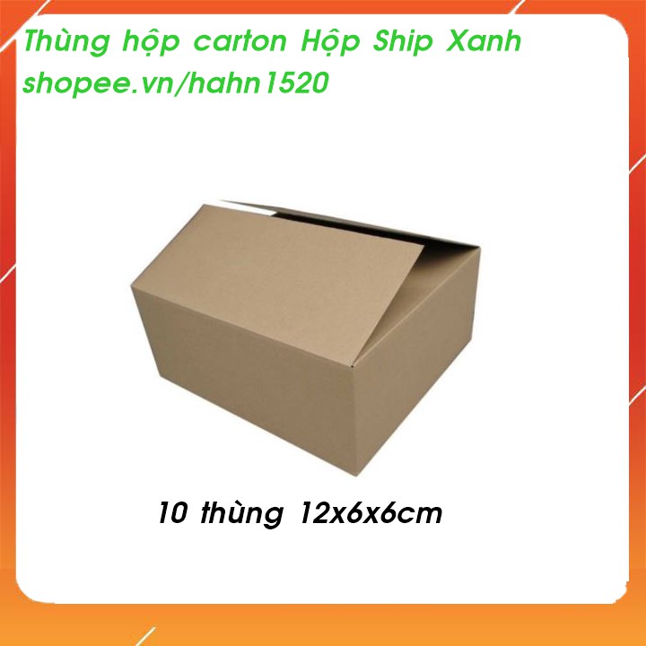 10 hộp carton 12x6x6