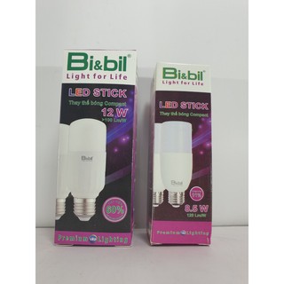 Bóng LED Bi&bil Stick E27 (công nghệ Nhật Bản)- Kích thước nhỏ gọn, thay thế cho bóng compact - Điện gia dụng Hoàng Kim