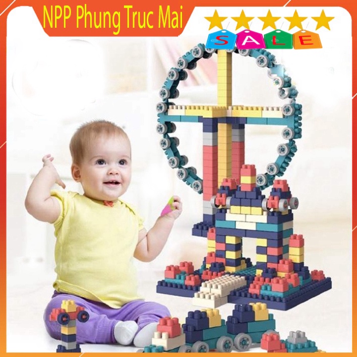 Đồ chơi cho bé BỘ ĐỒ CHƠI LẮP GHÉP LEGO 520 CHI TIẾT