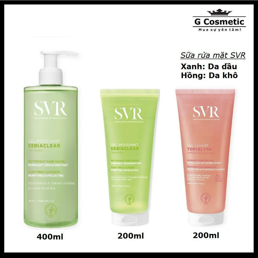 Sữa Rửa Mặt S.V.R Các Loại 200ml và 400ml