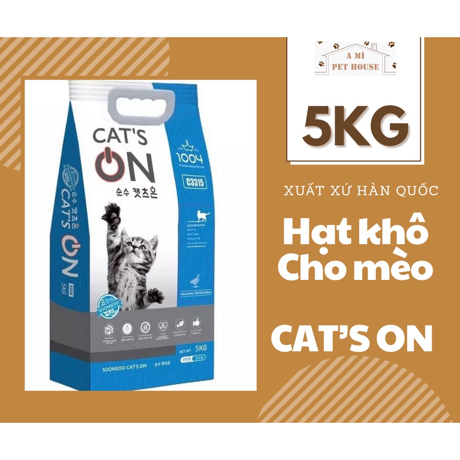 Túi 5kg thức ăn cho mèo Cat’s On | Hạt khô Cat On