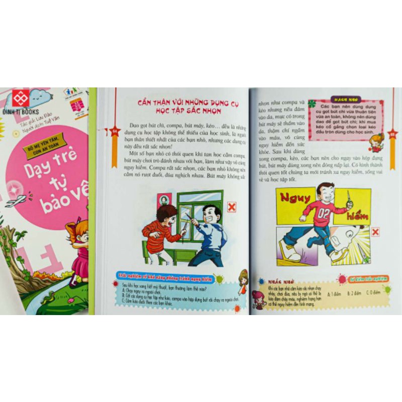 Sách - Bố Mẹ Yên Tâm Con An Toàn - Tự bảo vệ / Tránh nguy hiểm - Tùy chọn tựa