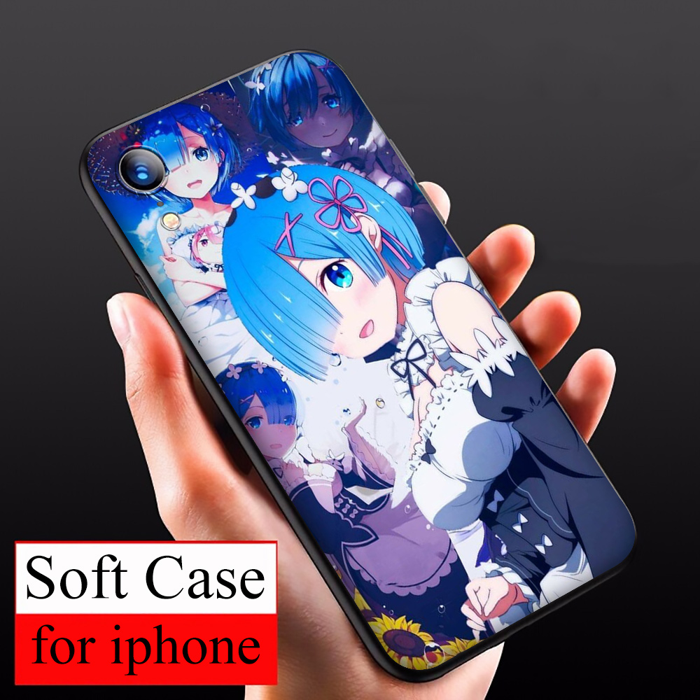 Ốp Điện Thoại Mềm Hình Anime Albedo Overlord Ts6 Cho Iphone 11 Pro Xs Max Xr X 8 7 6 6s Plus