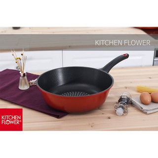 Chảo chống dính bếp từ KITCHEN FLOWER NY-2394 sản xuất Hàn Quốc/ 28cm sâu lòng / Hàng nhập khẩu / Chính hãng