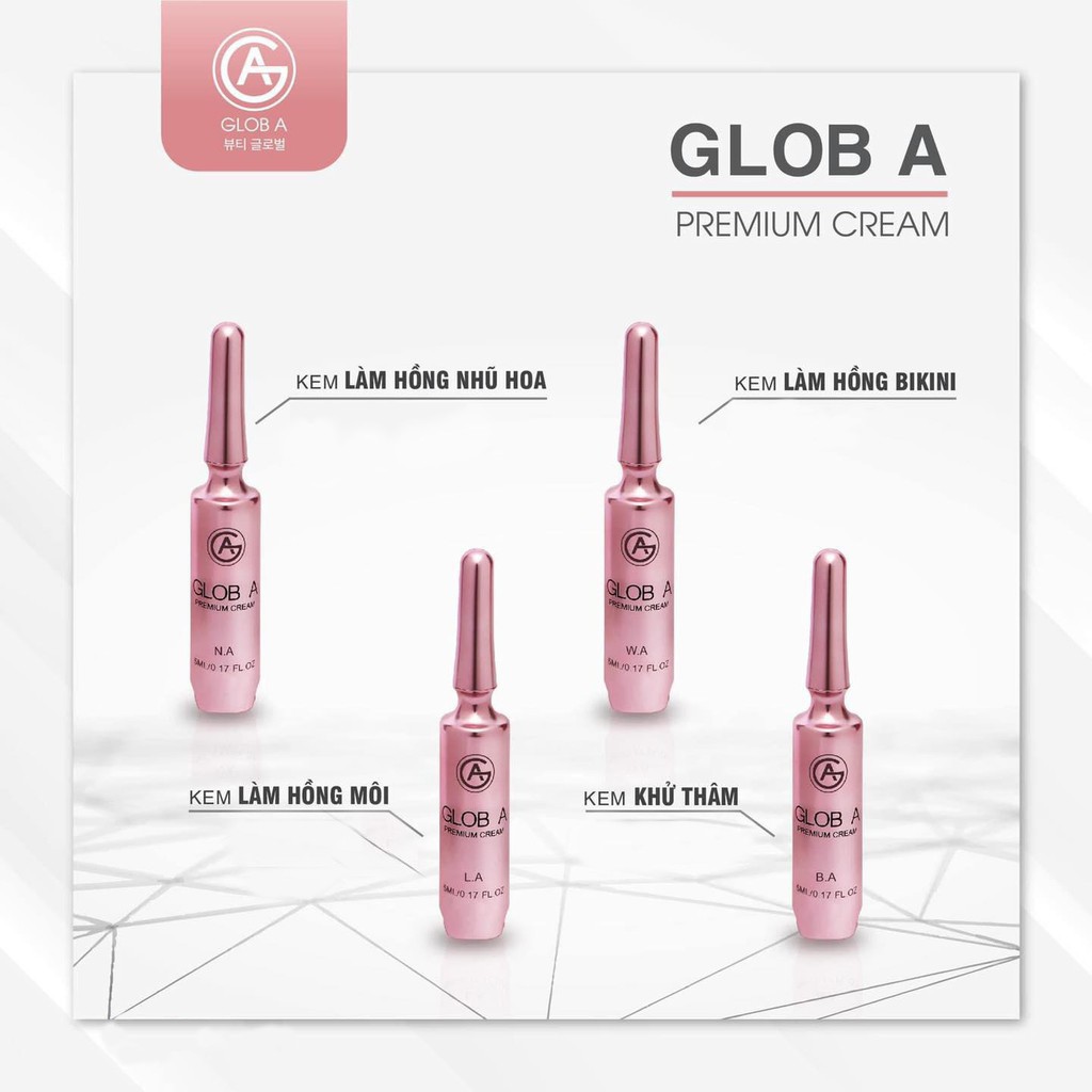 Kem Làm Hồng Nhũ Hoa NA Glob A Premium Cream 5ml Hàn Quốc Mit Beauty Giúp Nhũ Hoa Trở Nên Hồng Hào Tự Nhiên