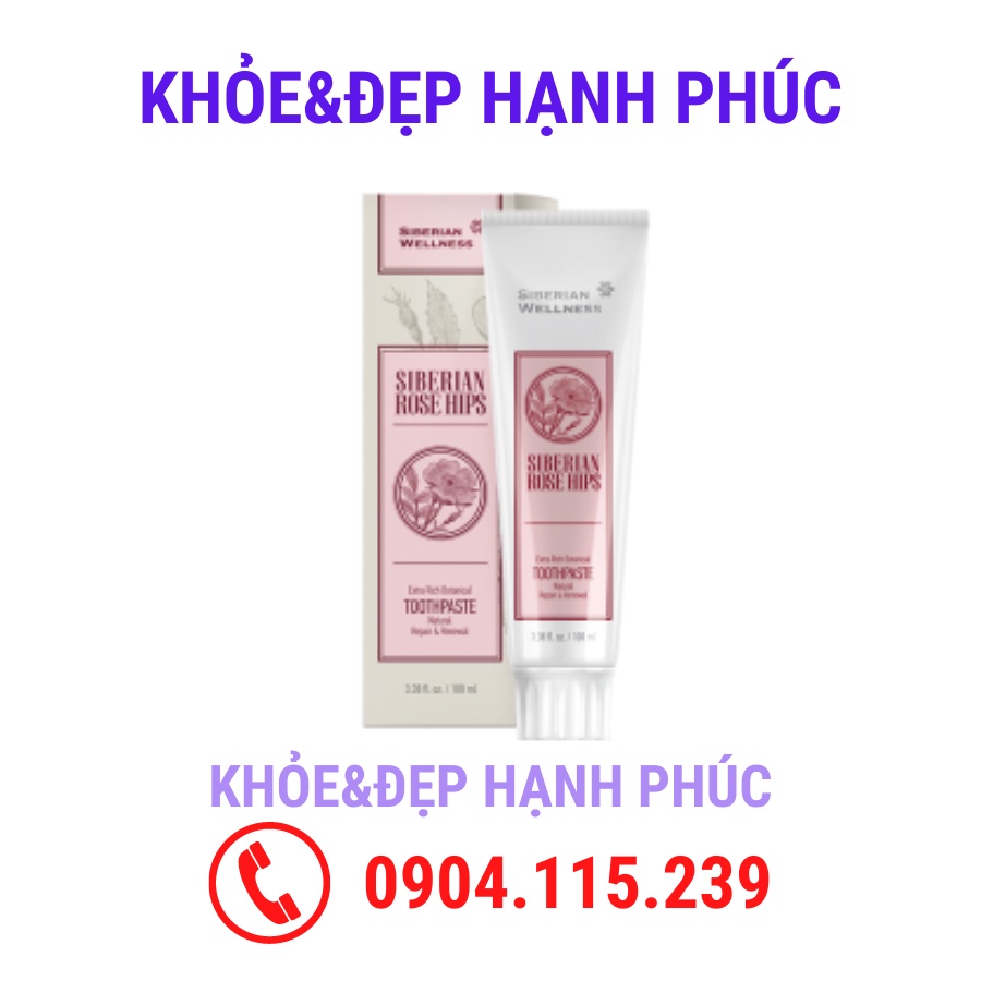 Kem đánh răng thảo dược “Cây Tầm Xuân Siberi” phục hồi và tái tạo Siberian Rose Hips Extra – 1