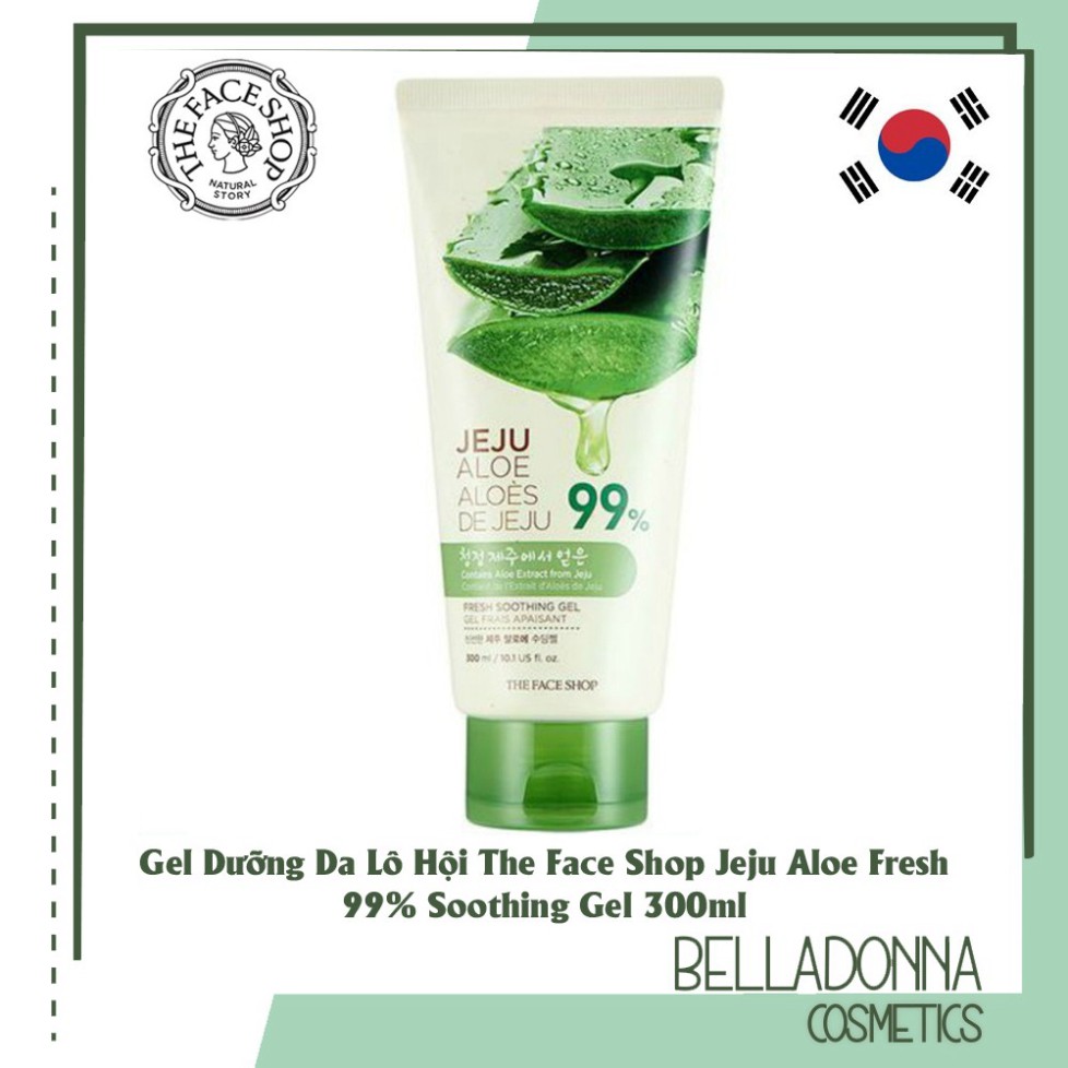 Gel Dưỡng Da Đa Năng Chiết Xuất Lô Hội Jeju Aloe Fresh 99% Soothing Gel 300ml