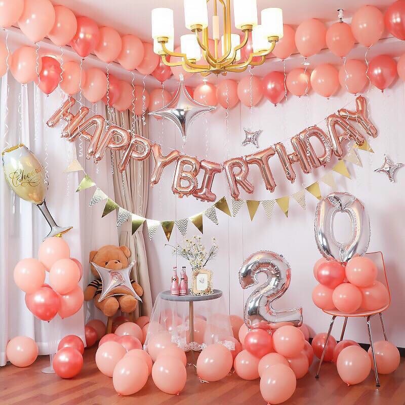 [Ảnh thật] Set trang trí sinh nhật lung linh HPBD (COMBO 63)