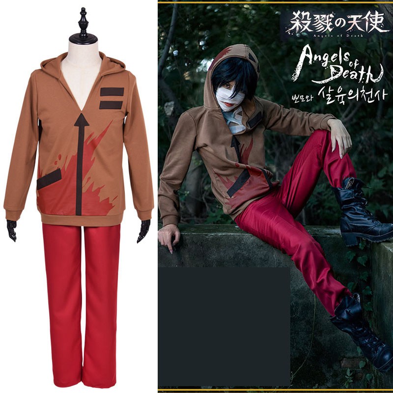 Angels of Death Zack Isaac Foster Hoodies Coat Halloween Cosplay Costume