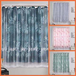 Rèm cửa sổ ⚡𝐅𝐑𝐄𝐄𝐒𝐇𝐈𝐏⚡ RÈm cửa móc treo 2 lớp không cần khoan đục họa tiết dễ thương