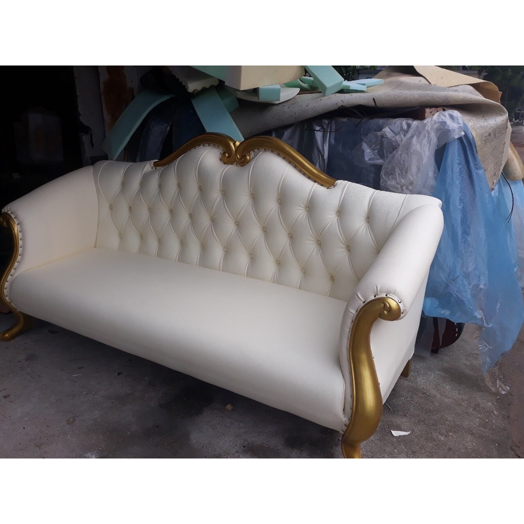 Sofa Tân Cổ Điển khung gỗ vòm cao cấp