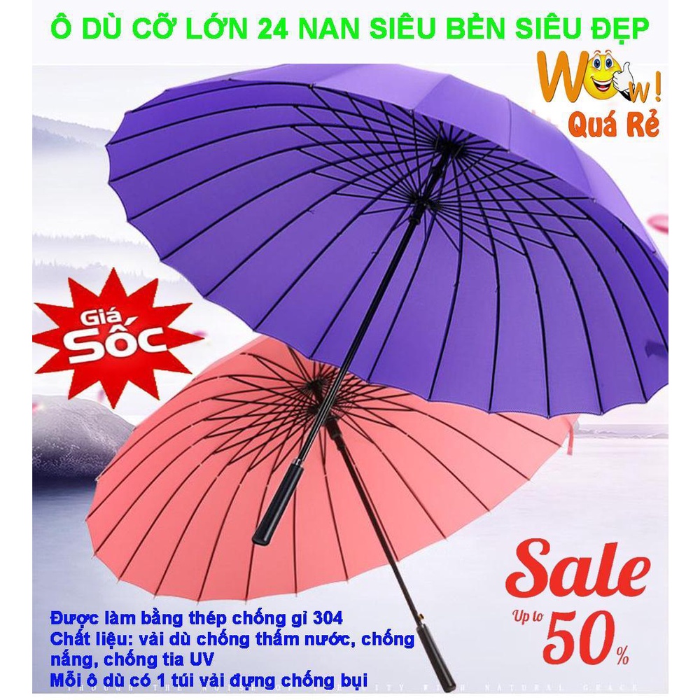 Cây Dù Che Mưa, Cây Dù Che Nắng CHỌN NGAY Ô Dù Siêu To Đường Kính Lên Đến 116 CM Dành Cho 3 Người