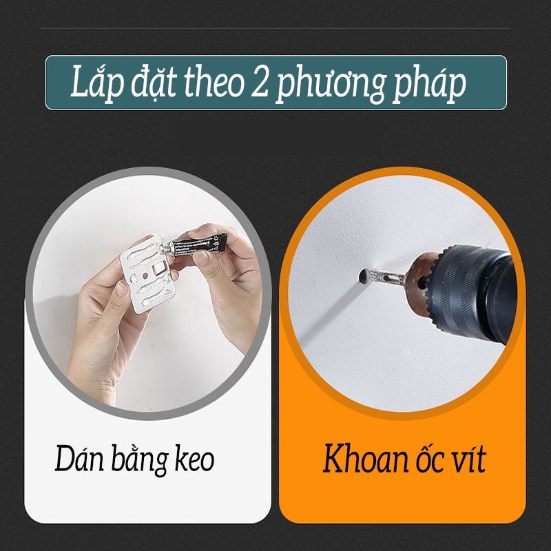 Giá Treo Đồ Nhà Bếp, Giá Cài Dao, Kéo Đa Năng Bằng Inox Không Gỉ IKA.HOME