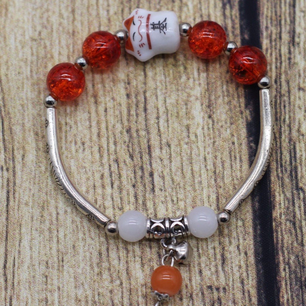 VT89 Vòng tay thanh xỏ hoa văn 5 cái/lốc