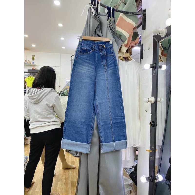 QUẦN BÒ XANH DÁNG SUÔNG SỌC DỌC SIÊU HOT HÀNG BÁN SHOP