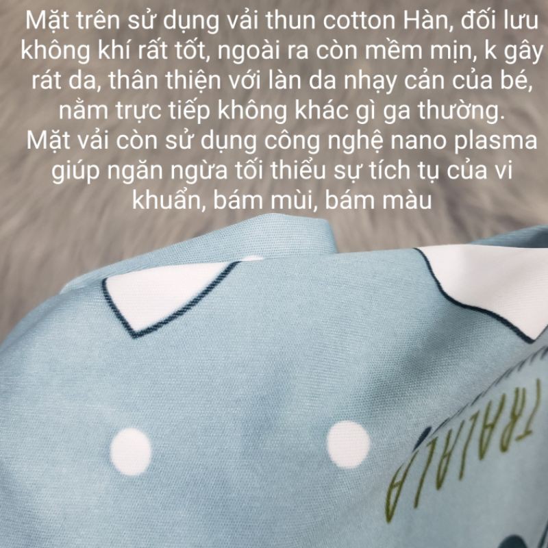 Ga chống thấm cotton thun bảo vệ nệm ngăn ngừa nấm và vi khuẩn tích tụ