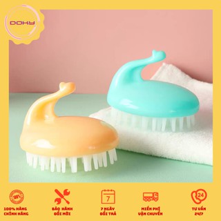 Lược gội đầu, lược gội đầu silicon, lược massage da đầu, thiết kế nhỏ gọn, vừa tay, cán lược làm từ nhựa-LGDN