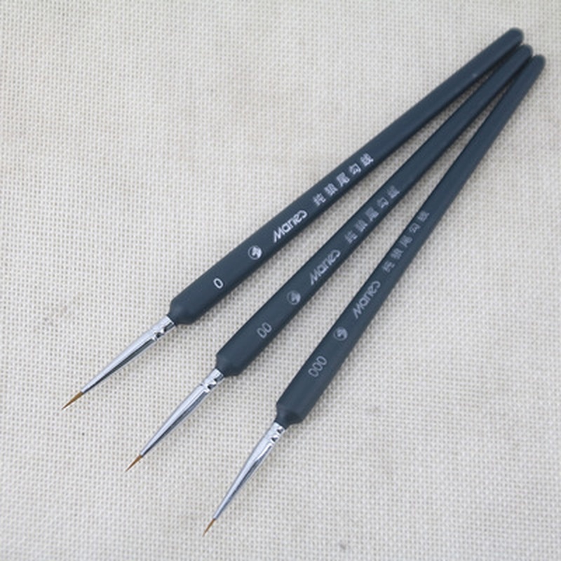 Set 3 cọ vẽ tranh mini chuyên nghiệp