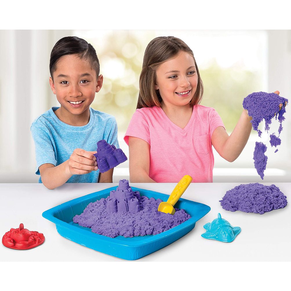 Đồ Chơi Cho Bé Cát Động Lực Kèm Khuôn +0.8kg Cát, Đồ chơi Cát Nặn Trọng Lực Sinh Học An Toàn Cho Trẻ