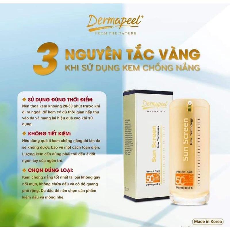 Kem chống nắng dermapeel 4 in 1. Dành cho da mụn, da nhạy cảm. cam kết chính hãng 100 %