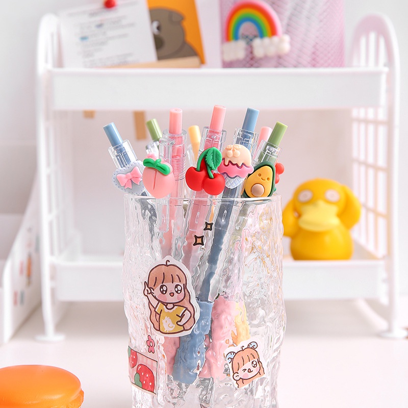 Bút Mực Gel Thiết Kế Hoạt Hình Phong Cách Hàn Quốc Dễ Thương